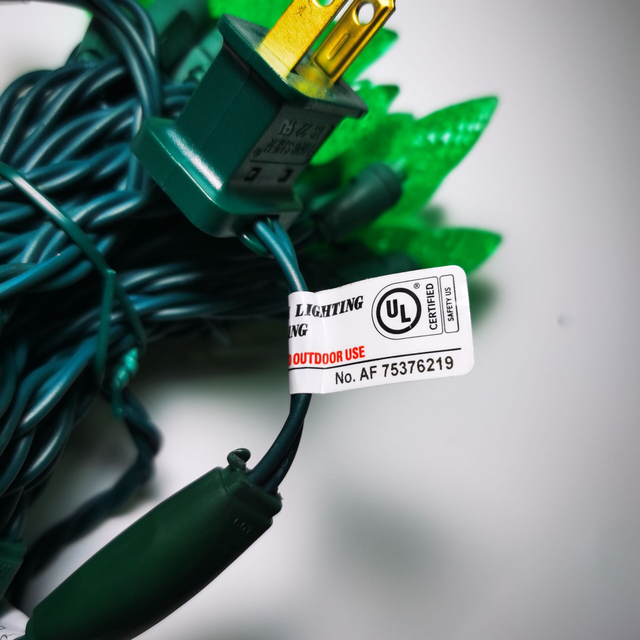 UL C6 Aardbeiengroene LED-lichtslingers 