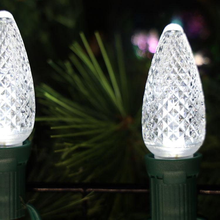 C9 Minleon LED-vervangingslampen Koel witte kerstlamp UL waterdicht