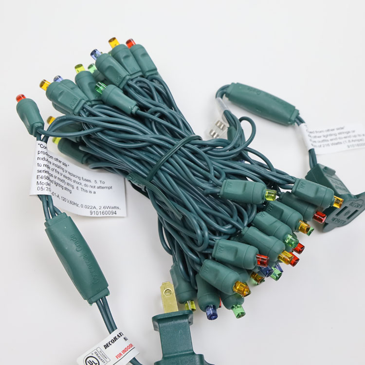 5MM Mini LED-lichtslingerset UL Multi LED-kerstverlichting UL