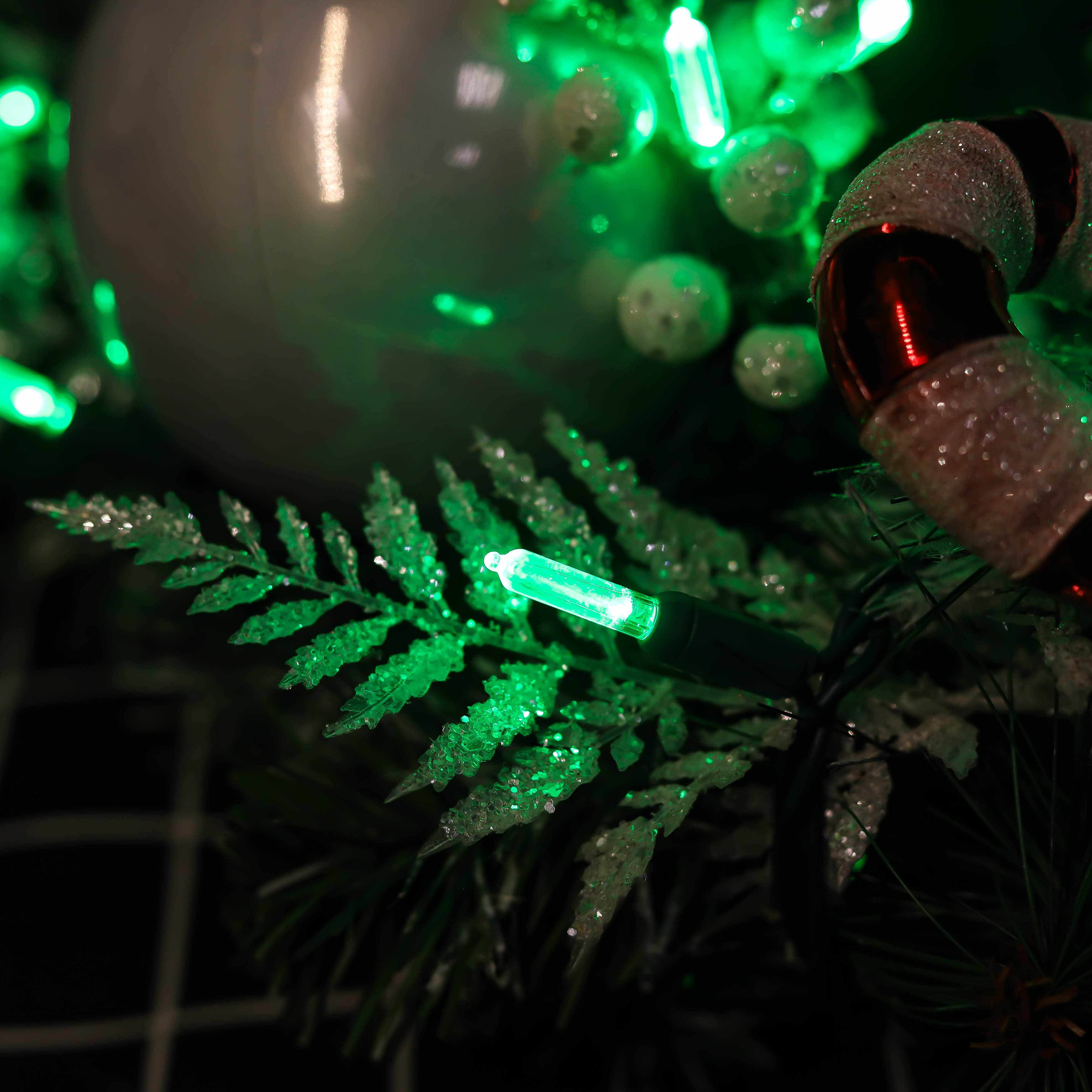 UL T5 Green Christmas Led String Lights