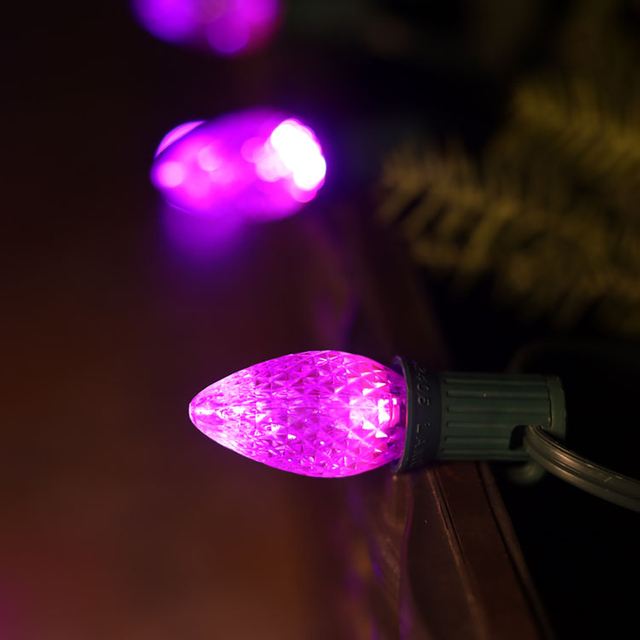 120V UL paarse C7 LED-vervangingslampen