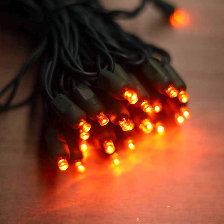 5 mm groothoek oranje led stringlichten buiten