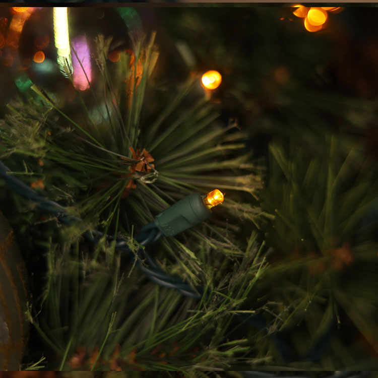 5 mm groothoek gele LED -touwlichten