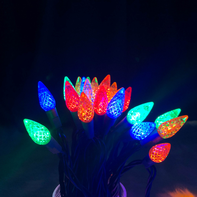 Multi UL waterdichte C6 aardbei LED-kerstverlichting 