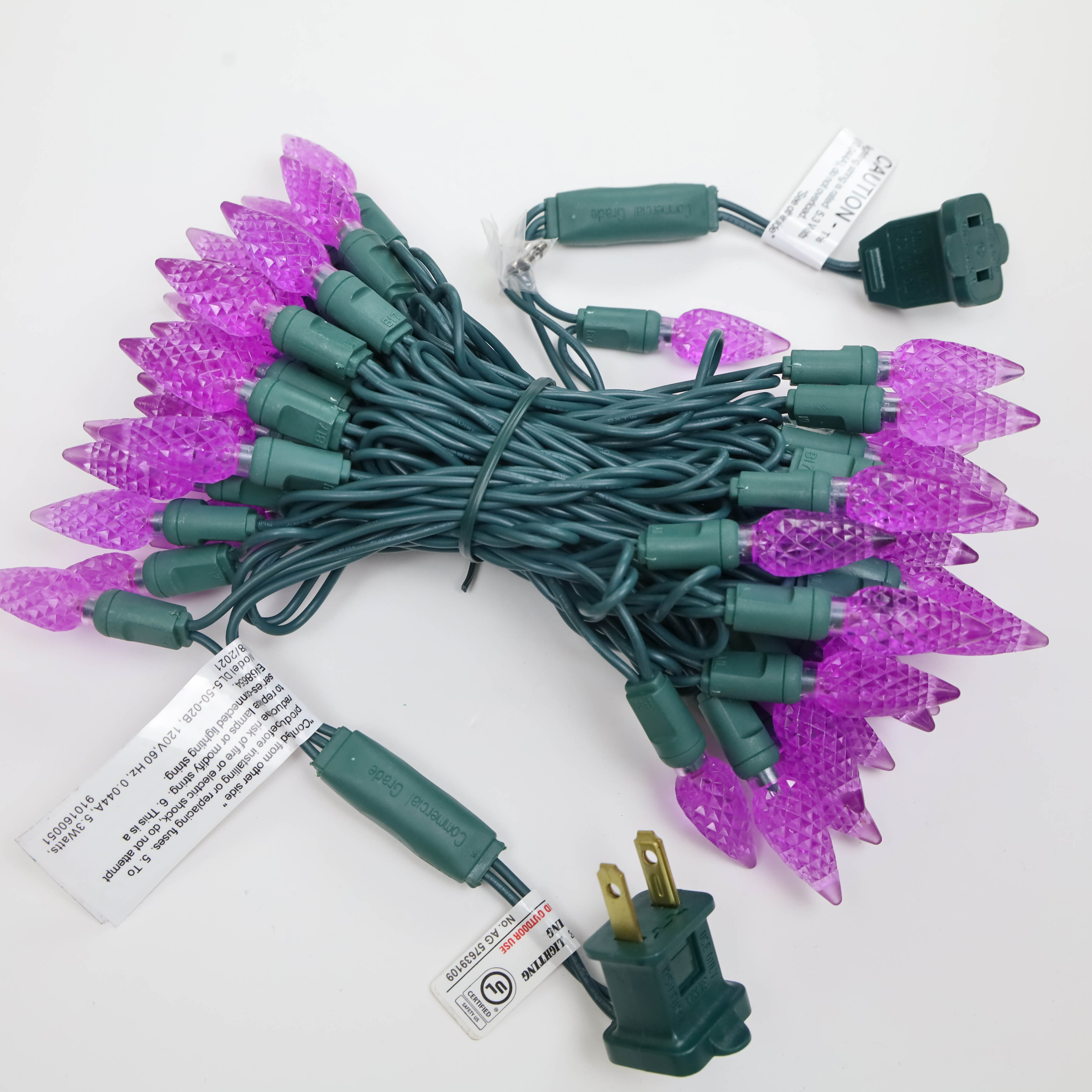 C6 Strawberry LED-lichtslingers UL paarse lichtset