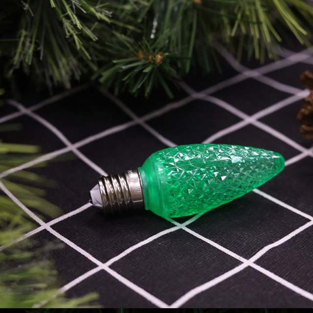 C9 Minleon LED-vervangingslampen Groene kerstlamp UL waterdicht