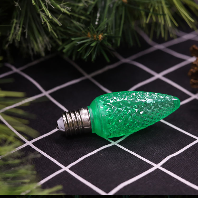 C9 Minleon LED-vervangingslampen Groene kerstlamp UL waterdicht