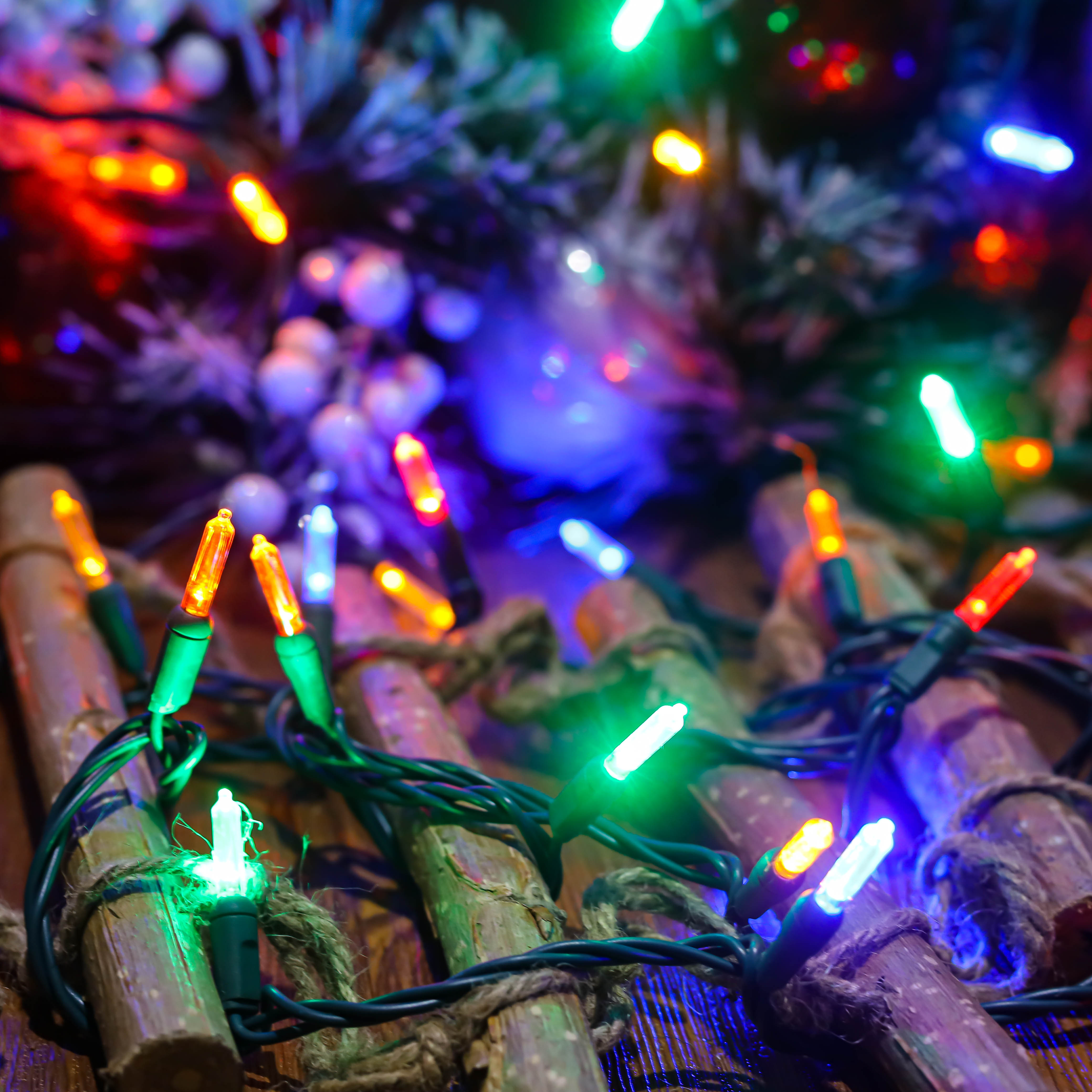 UL T5 LED-kerstverlichting Multi-lichtslingers Groene draadverlichtingsset Waterdicht buiten 