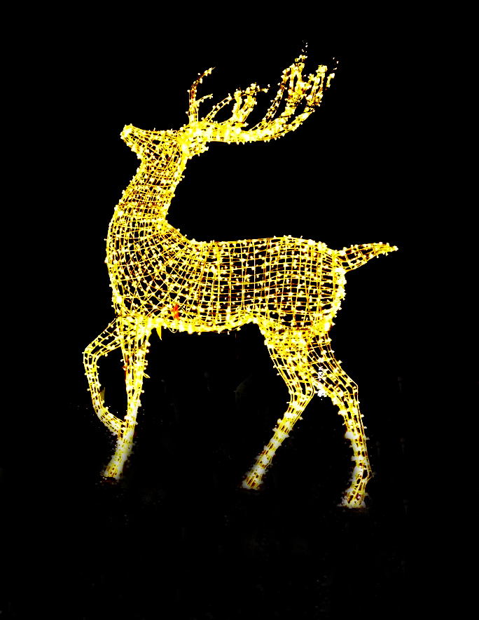Giant Christmas Deer Decor Outdoor Lights