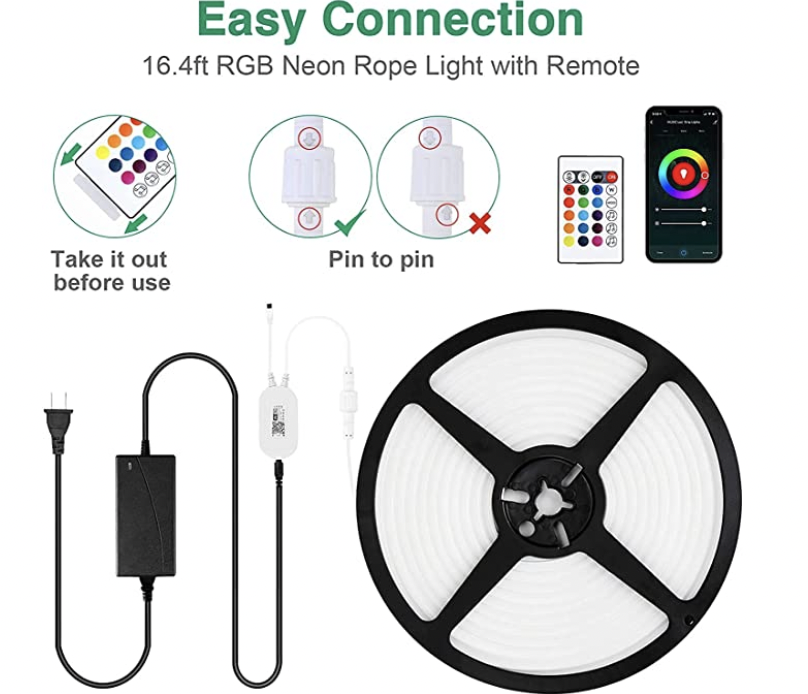 12V RGB-neonkabellicht