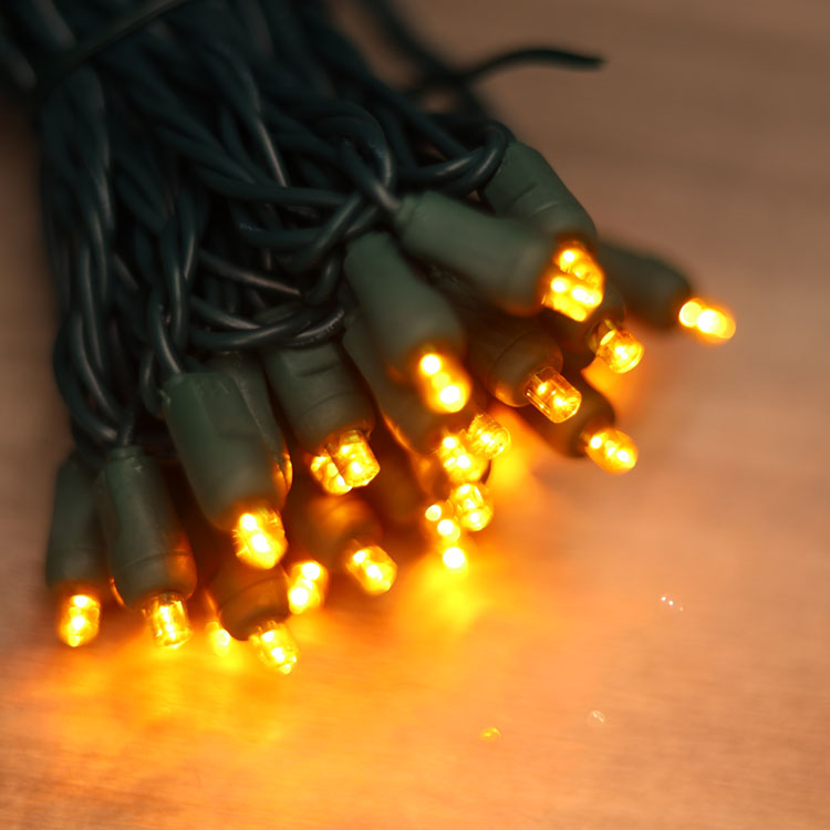 5 mm groothoek gele LED -touwlichten