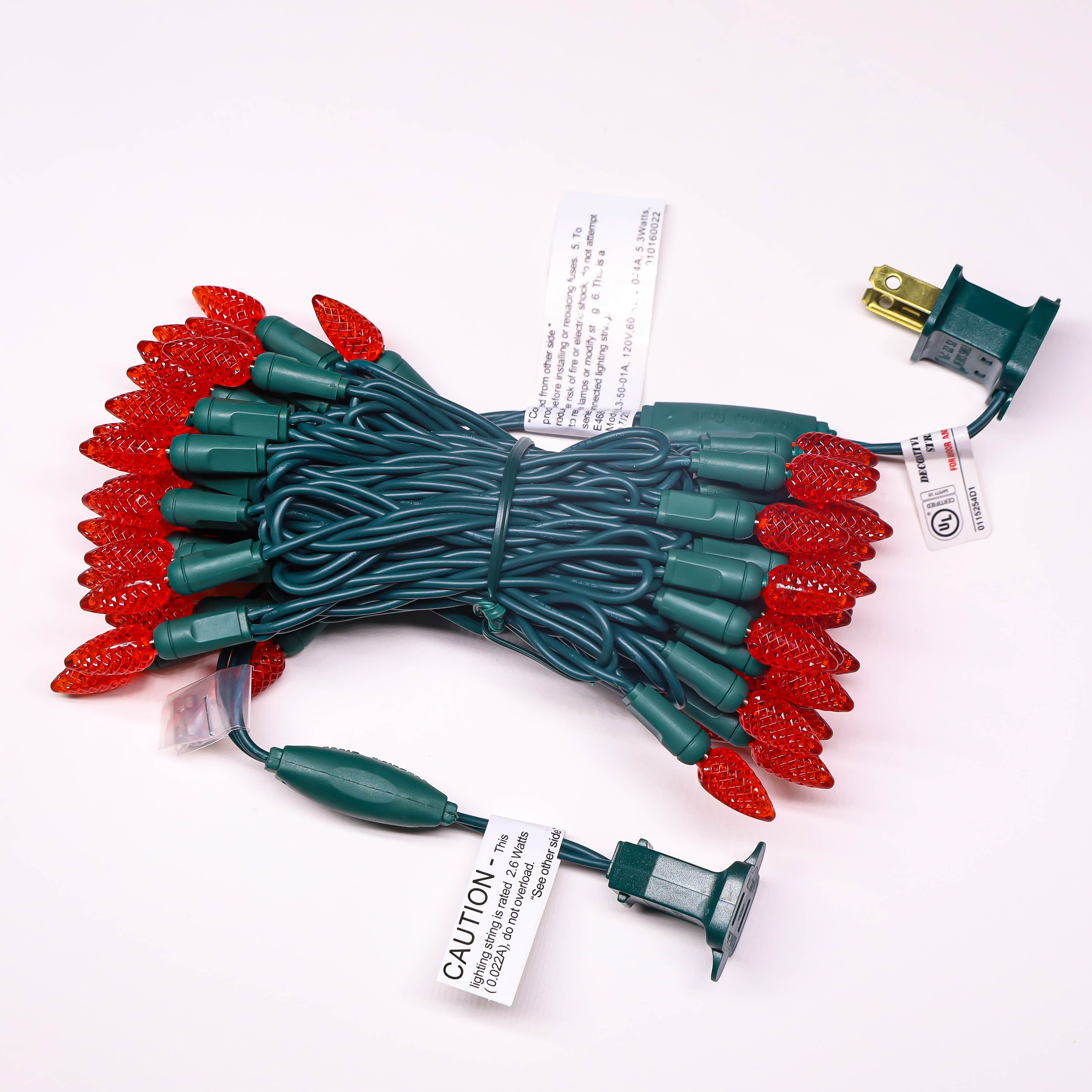120V UL Red C3 Christmas Led Lights