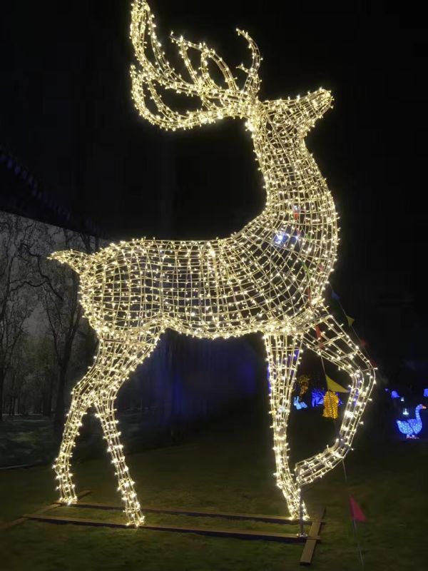 Giant Christmas Deer Decor Outdoor Lights