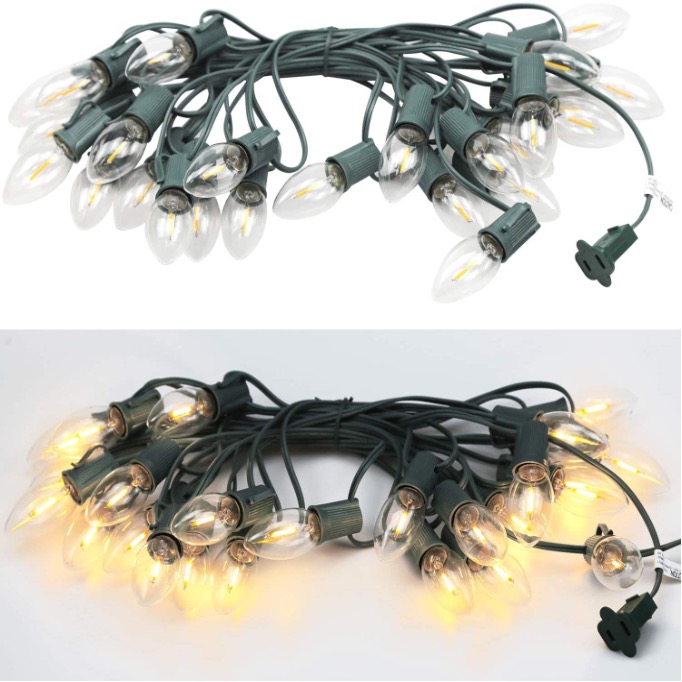 C9 E17 Filament LED-lampen