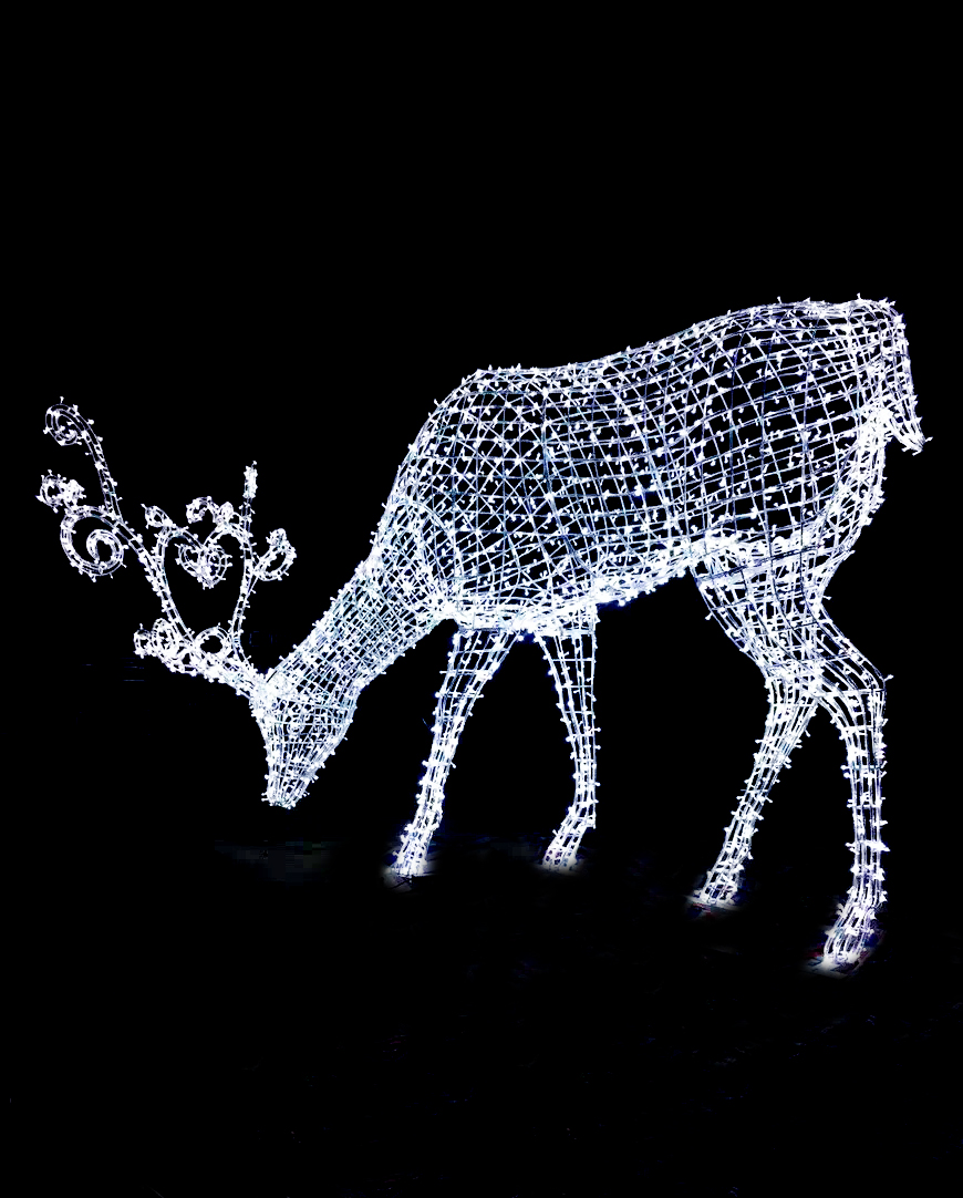 Giant Christmas Deer Decor Outdoor Lights