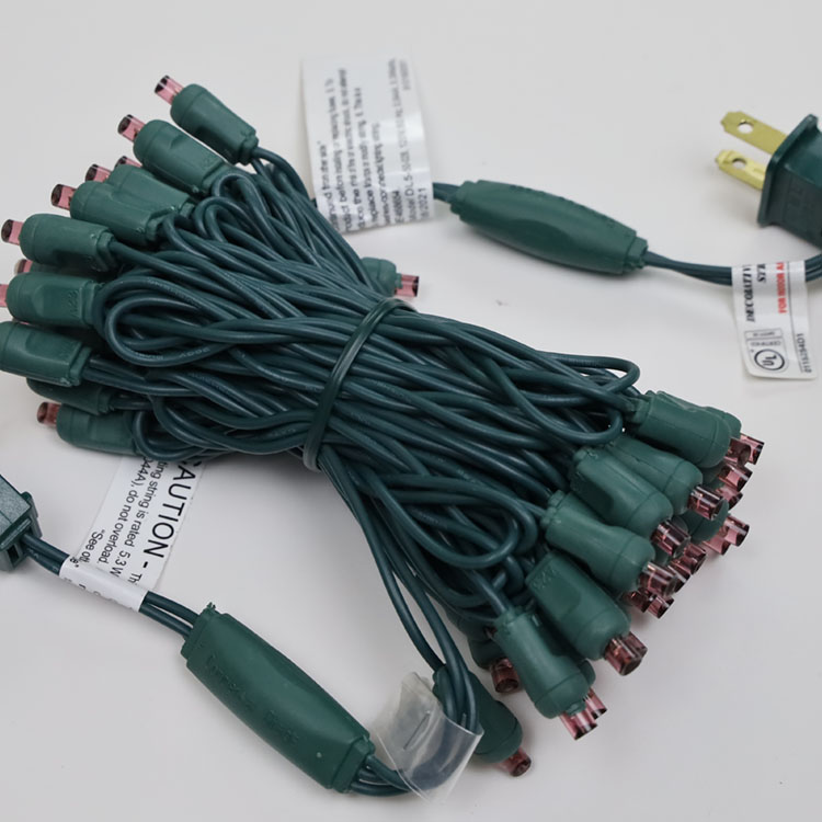 Paarse 5 mm groothoek mini-LED-lichtslingers voor Halloween UL-gecertificeerd waterdicht