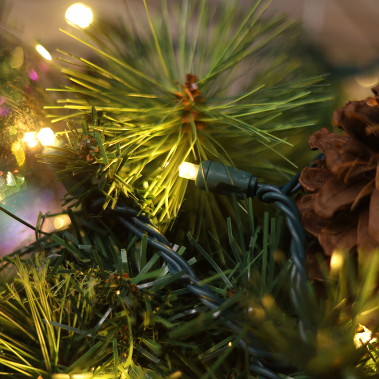 5MM Groothoek Mini LED Lichtslingers Warm Wit UL Kerst Lichtslinger Buitengebruik