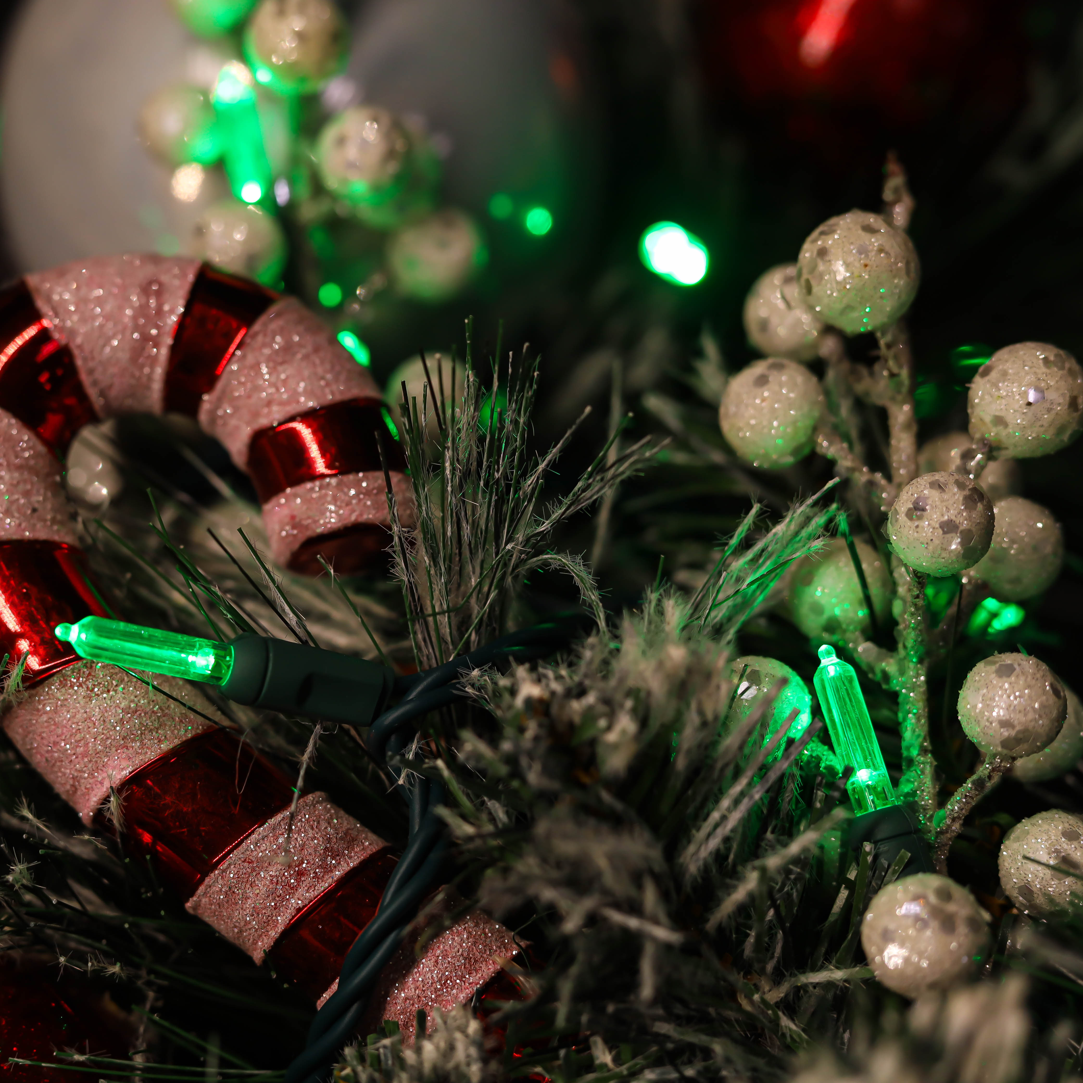 UL T5 Green Christmas Led String Lights