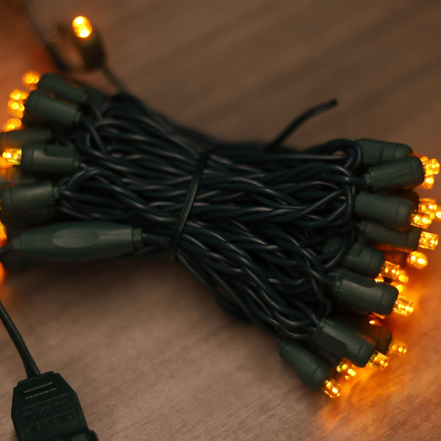 5 mm groothoek gele LED -touwlichten