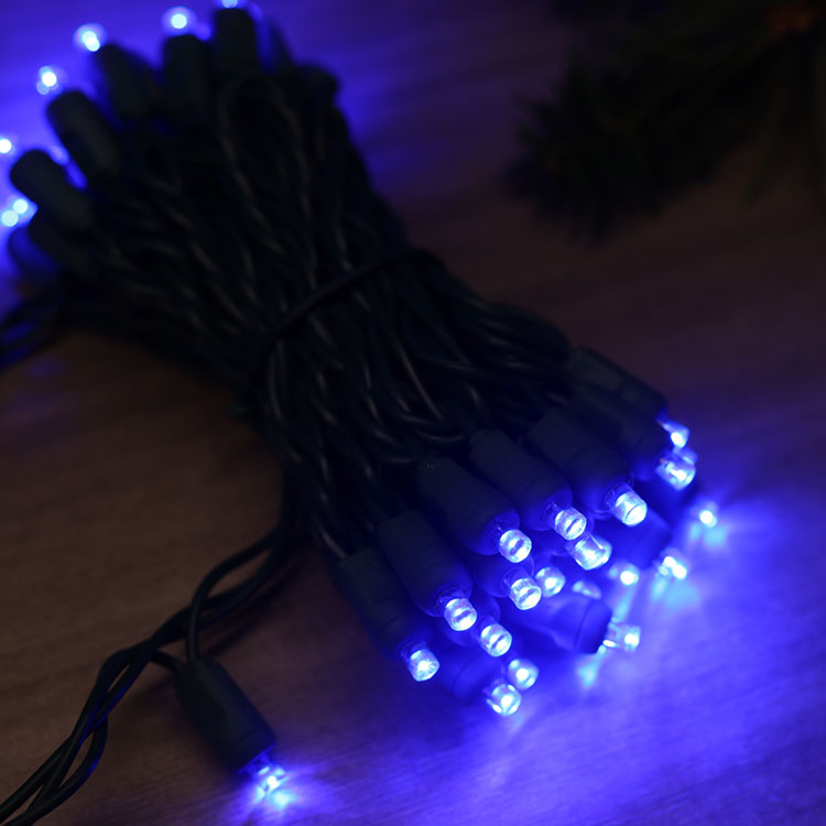 5MM groothoek mini LED-lichtslingers UL blauwe kerstlichtset buiten