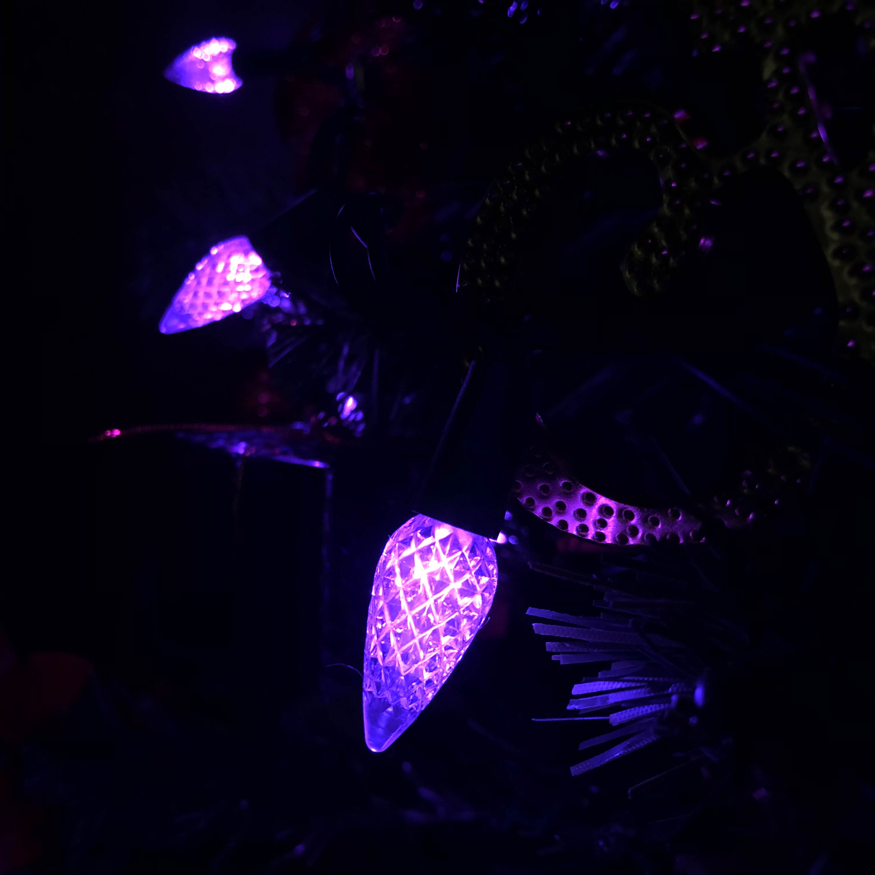C6 Strawberry LED-lichtslingers UL paarse lichtset