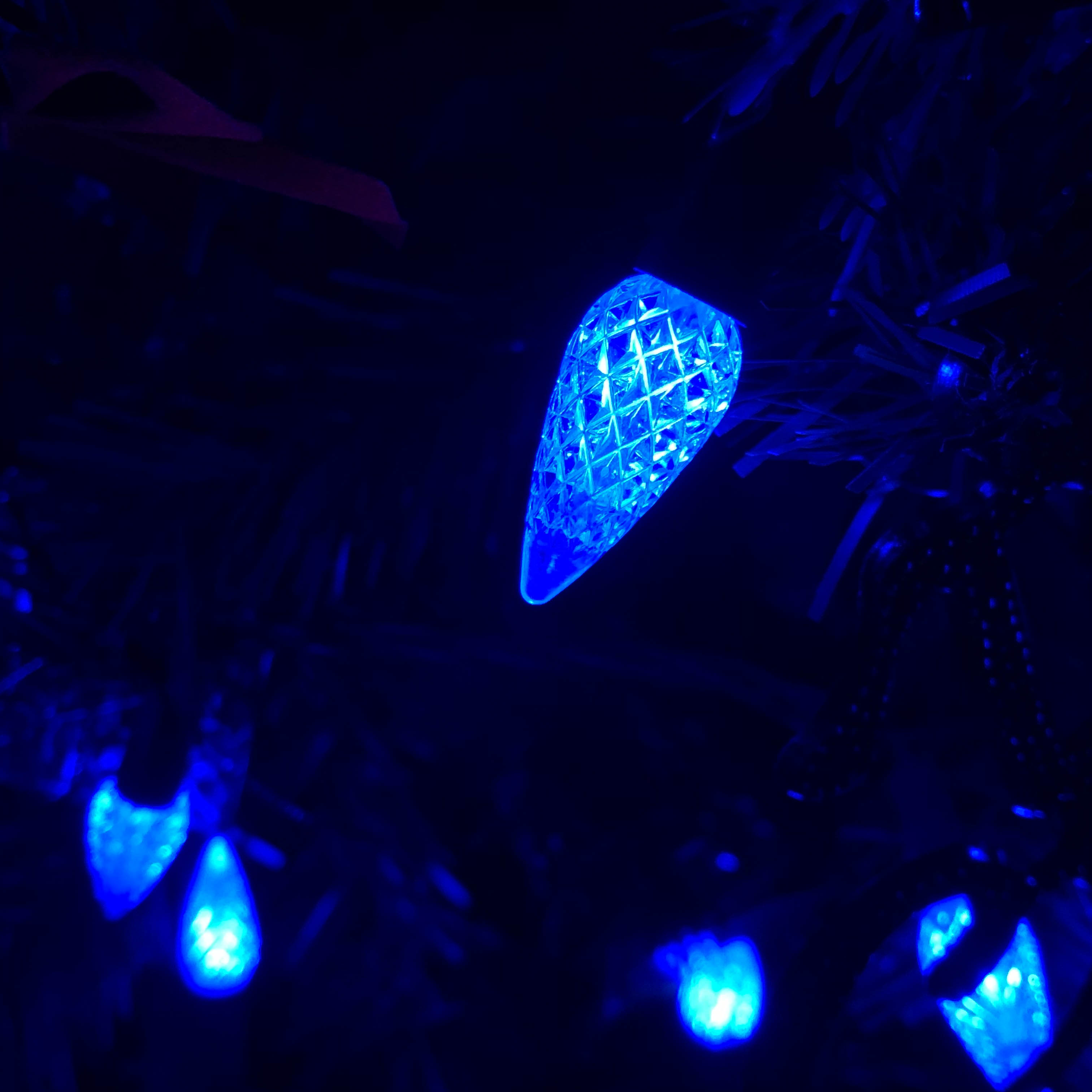 UL C6 blauwe aardbei kerstverlichting