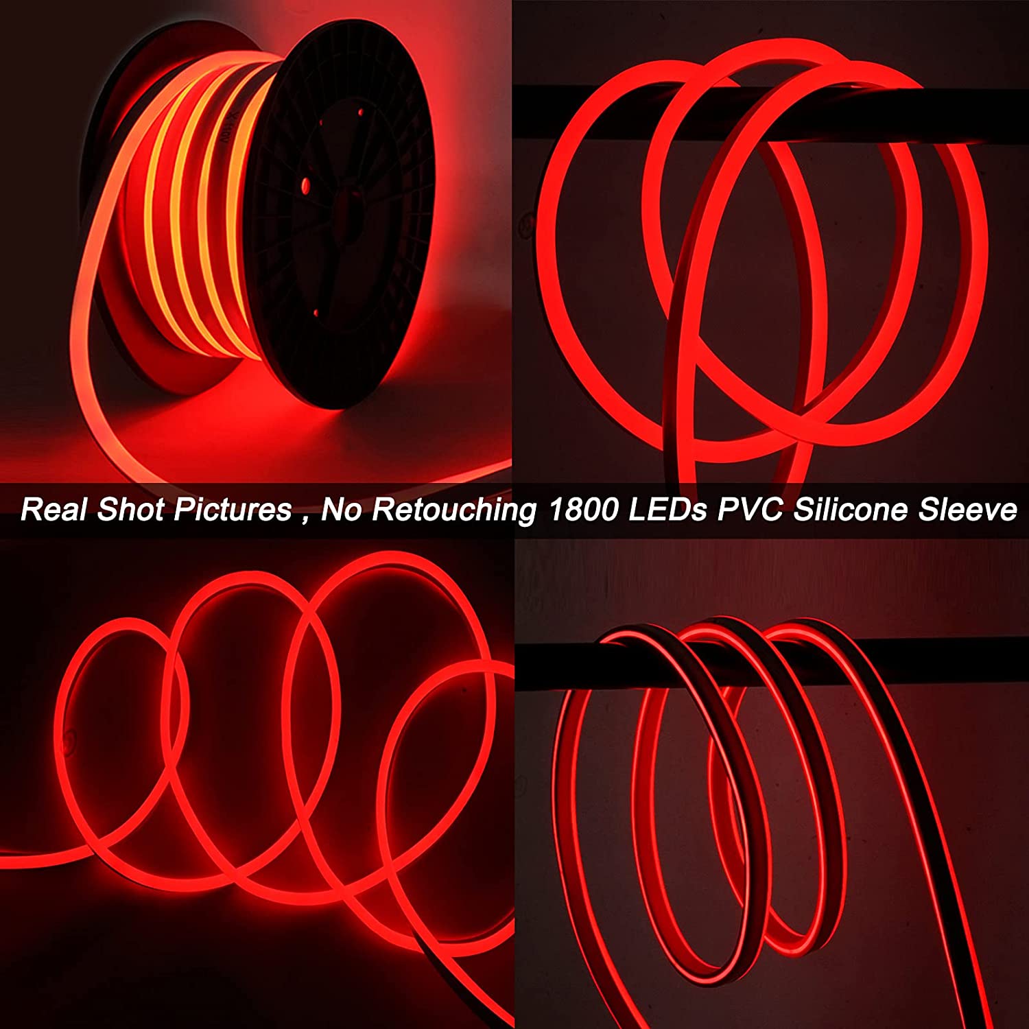 110V rode LED neon touwlichten buiten