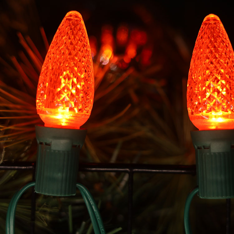 120V UL C9 E17 commerciële oranje kerst dimbare vervangingslampen