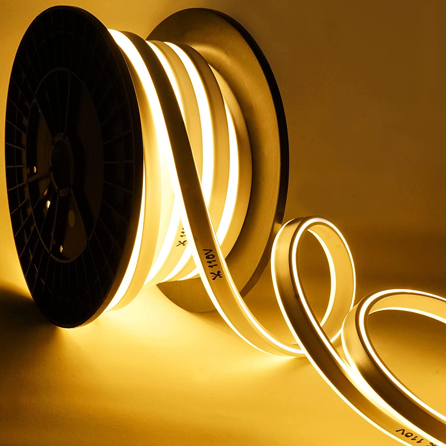 110V LED-neonkabelverlichting geel