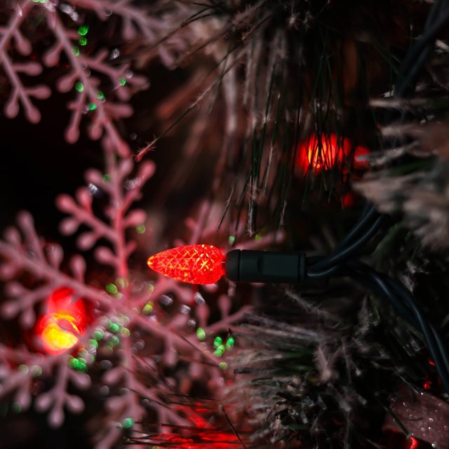 120V UL Red C3 Christmas Led Lights