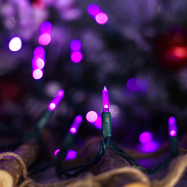 UL T5 LED-lichtslingers Paars kerstlicht Halloween-licht