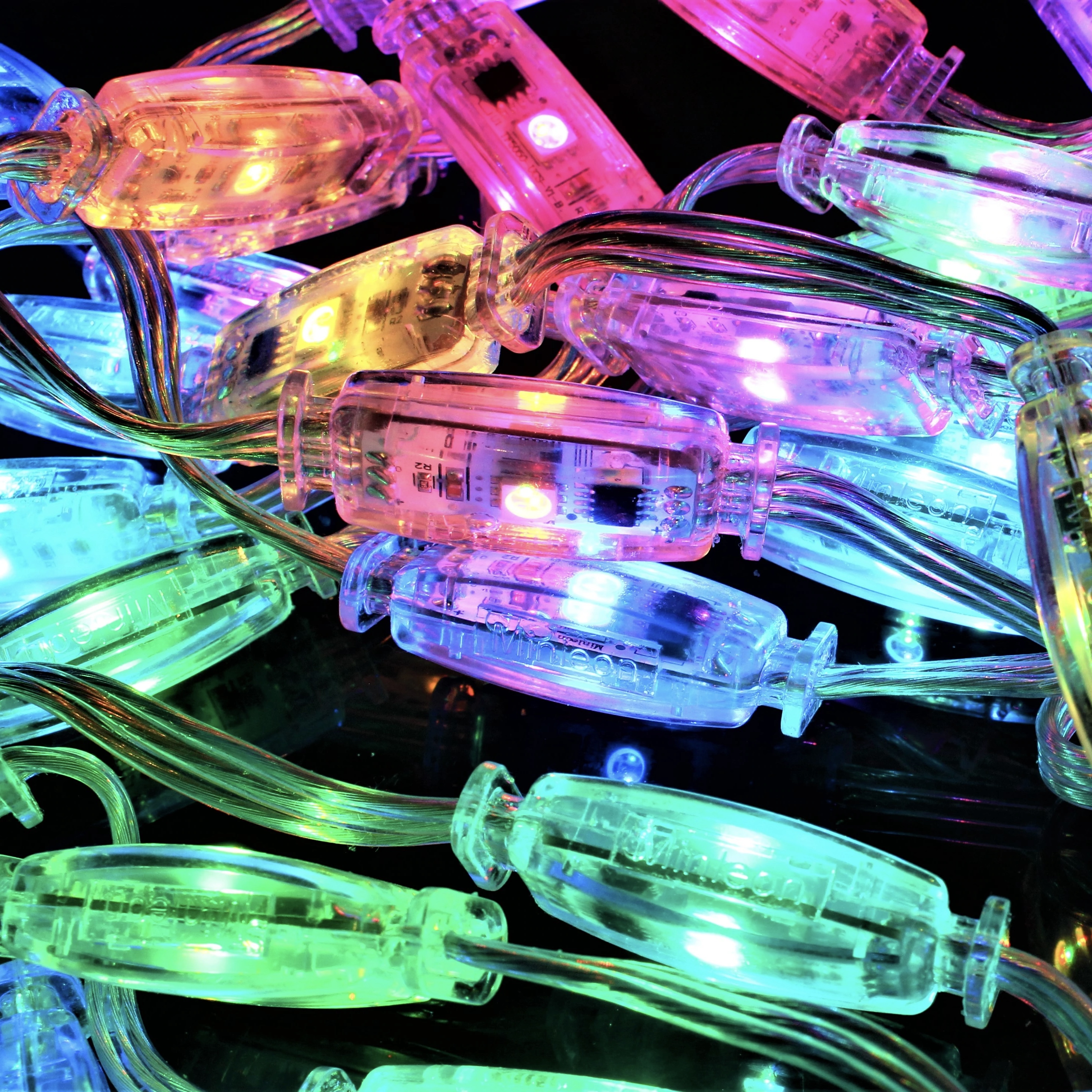 12V UL CE waterdichte DMX RGB-kiezelverlichting