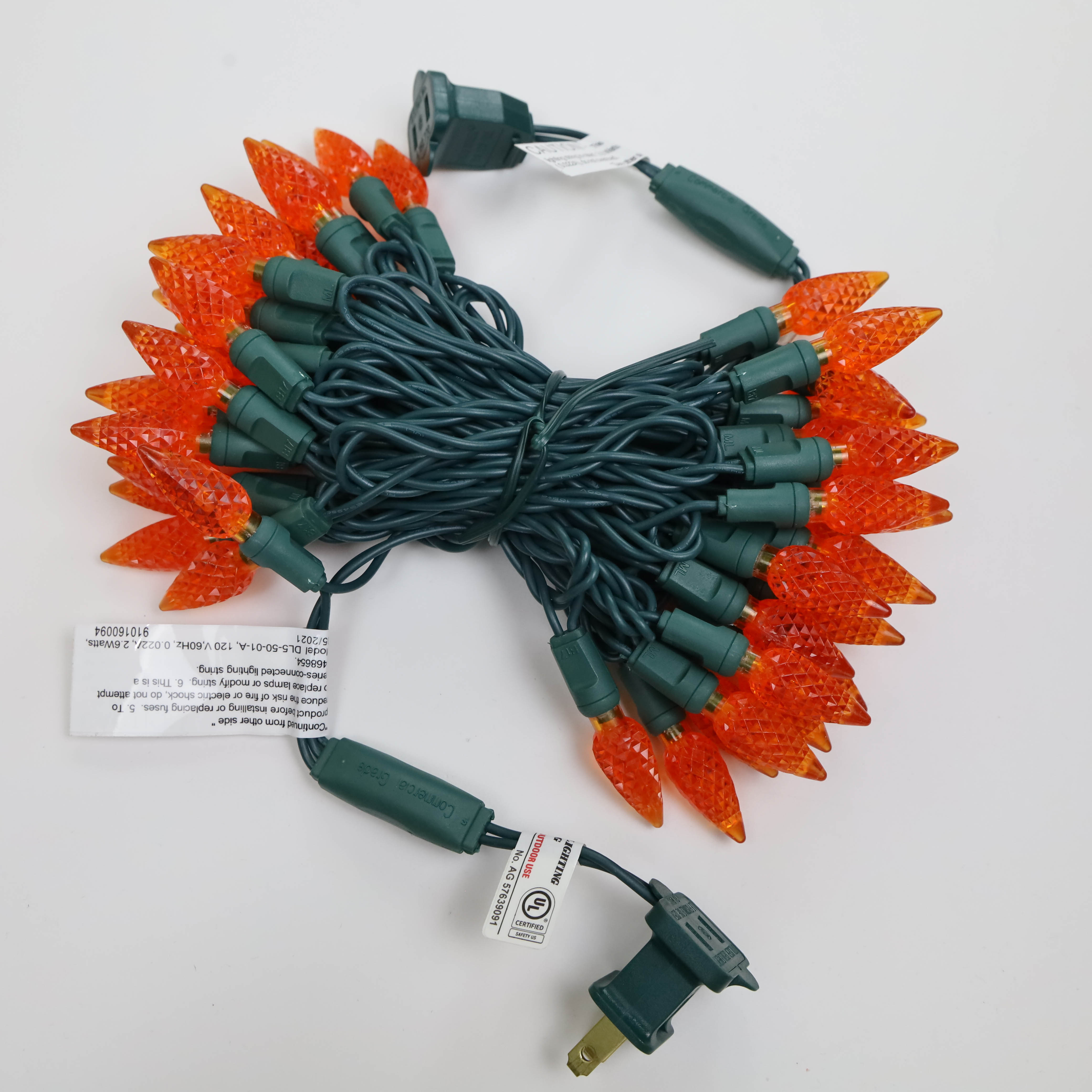 5 mm groothoek oranje led stringlichten buiten