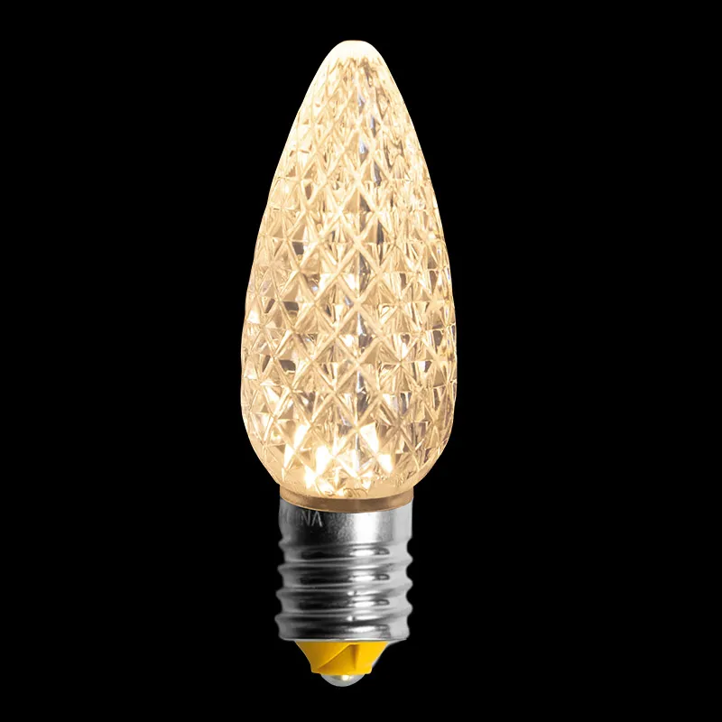C9 V2 LED-lamp met facetten – Zonwarm wit