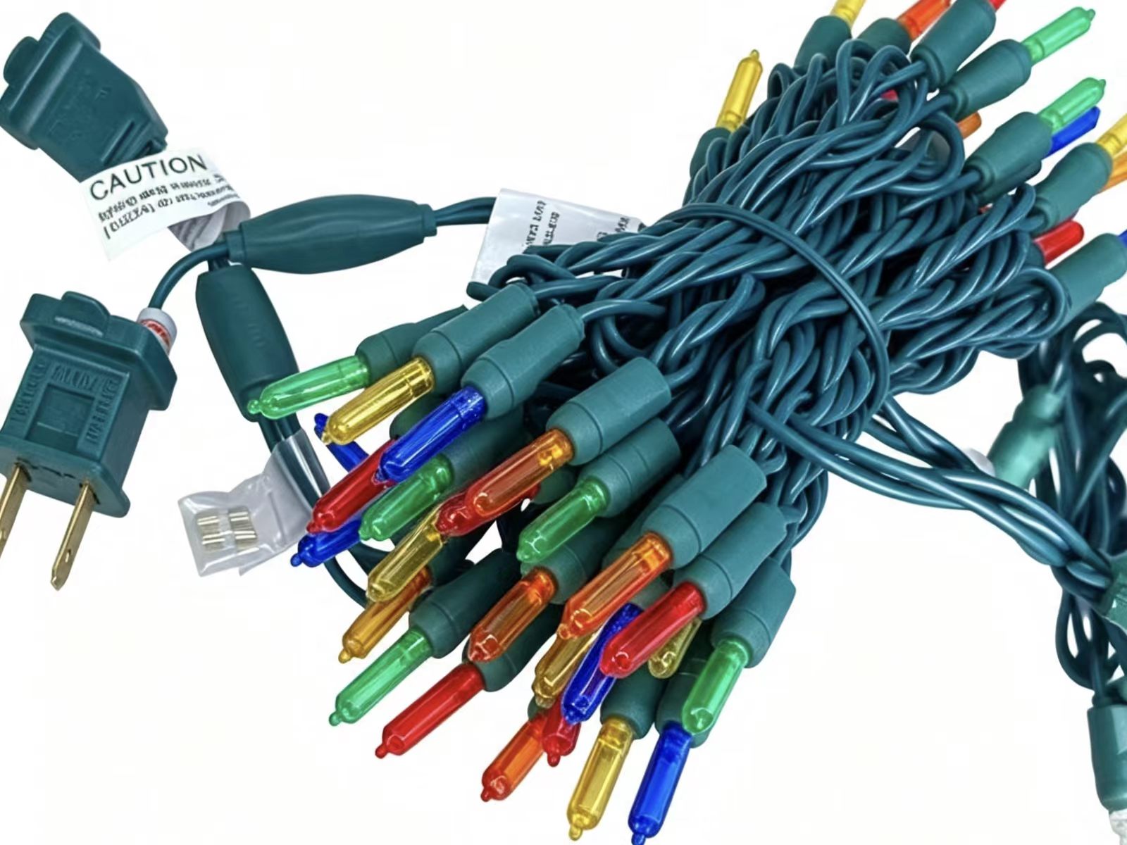 UL T5 LED-kerstverlichting Multi-lichtslingers Groene draadverlichtingsset Waterdicht buiten 