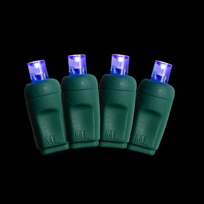 50L 5MM coaxiale kerstlichtslingers 6' afstand blauw groen snoer