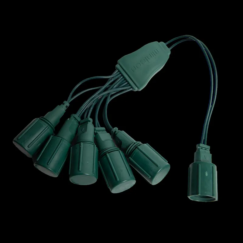 Coaxiale 5-wegsplitter – Groen