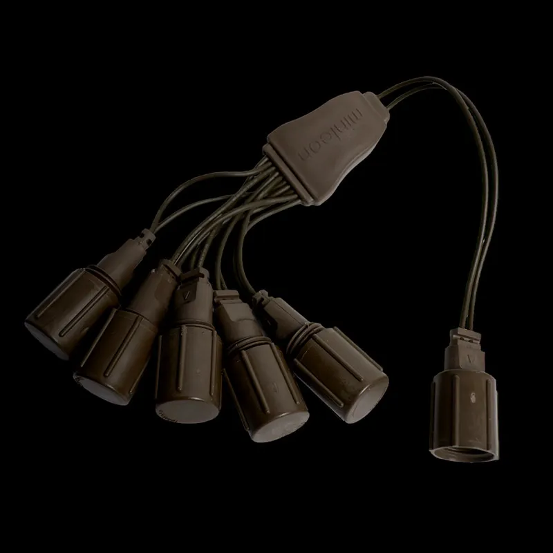 Coaxiale 5-wegsplitter – Bruin